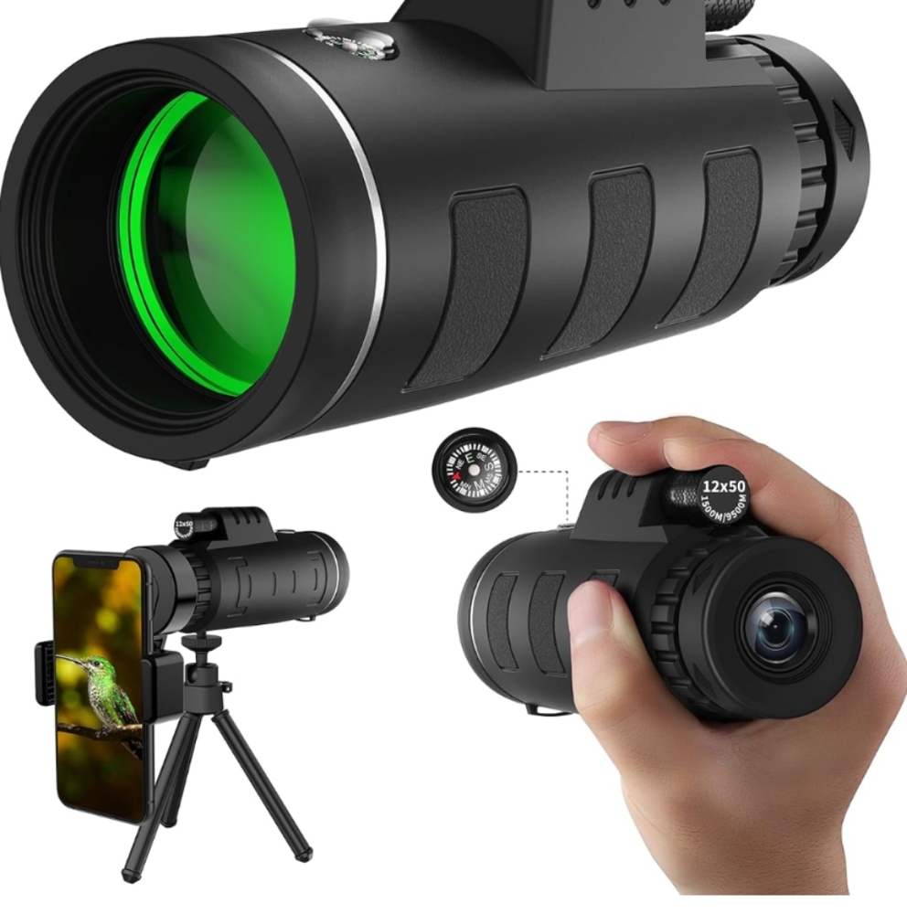 40x60 High Definition Monocular Telescope with Smartphone Adapter